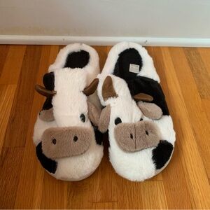 Cow Fuzzy Slippers